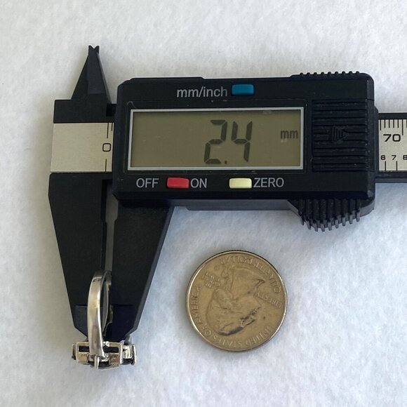 Sterling Silver 925 Multi Stone Round Prong Set Garnet & Marcasite Ring Sz 5.5 - Picture 16 of 16